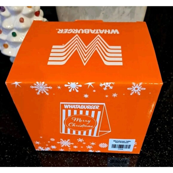 NEW 2024 Whataburger Table Tent Silver Christmas Ornament - Picture 5 of 7